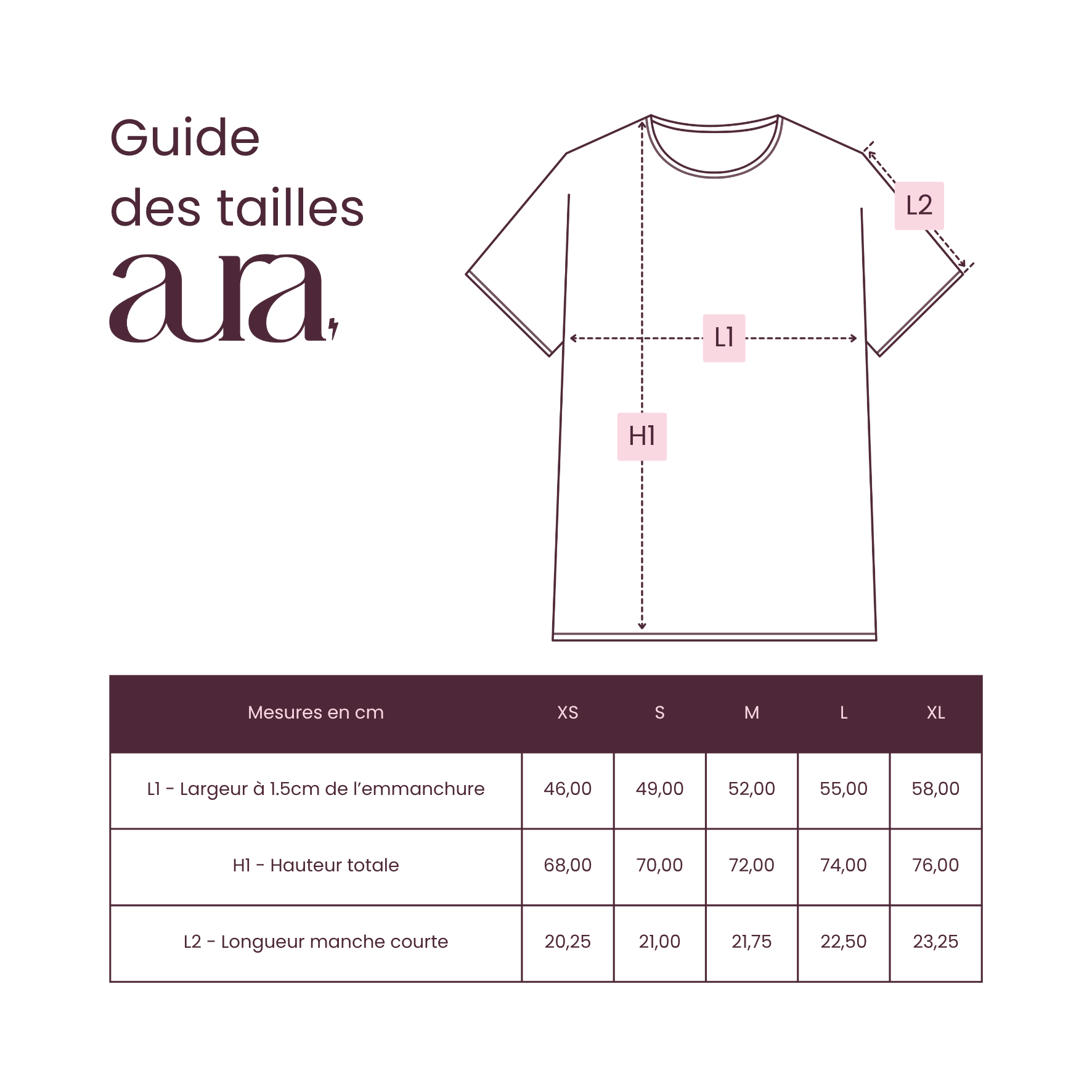 T-shirt AURA / Rose