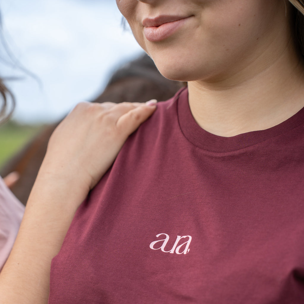 T-shirt AURA / Bordeaux