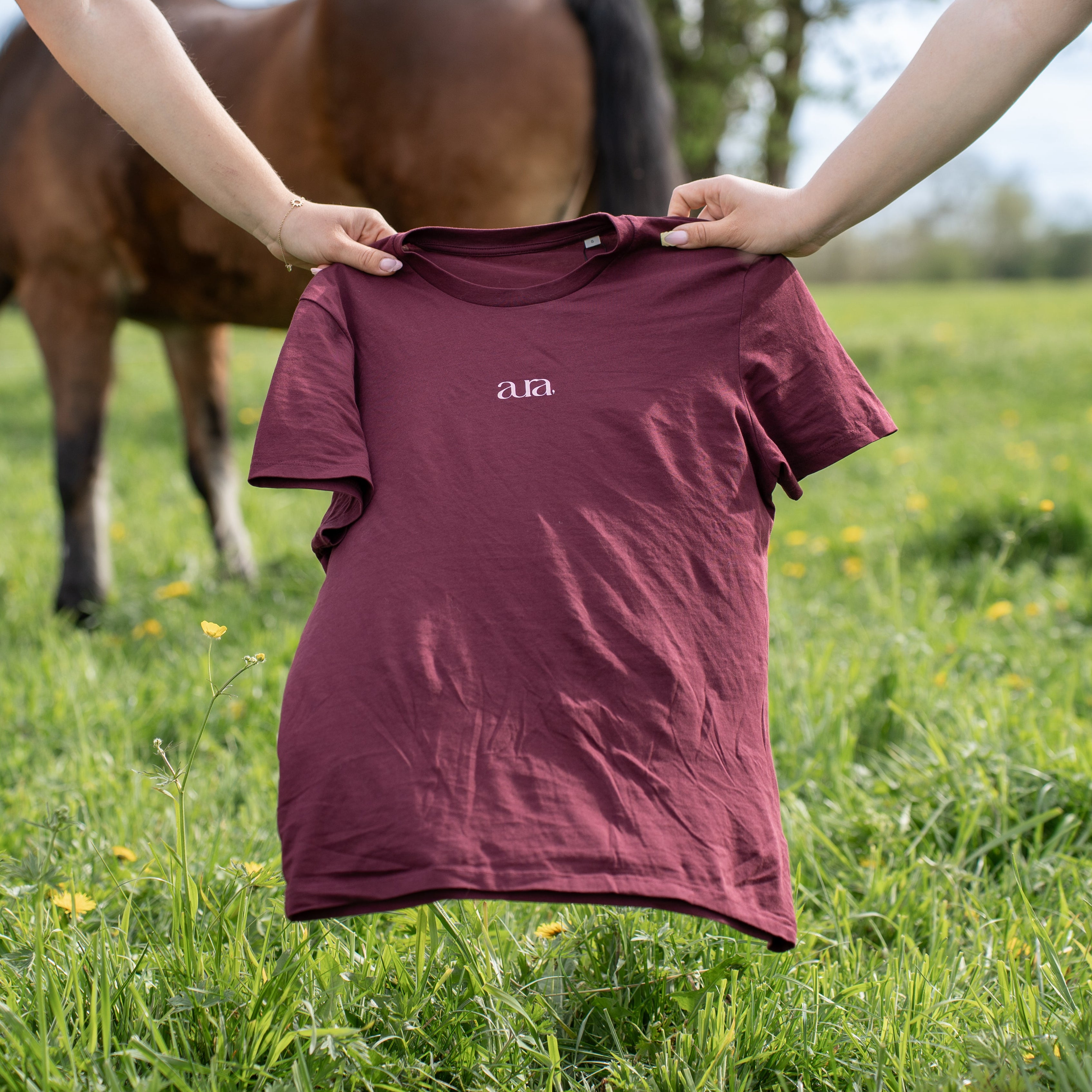 T-shirt AURA / Bordeaux