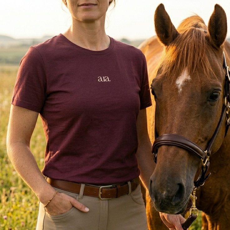 T-shirt AURA / Bordeaux
